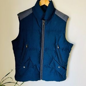 Banana Republic Mens Dark Blue Medium Puffer Vest
